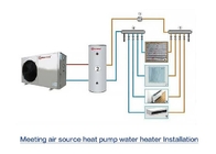 Energy Efficient Air Source Heat Pump Can Work With Gas Boiler